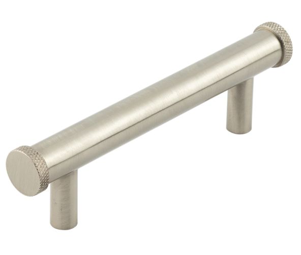 Frelan Hardware Hoxton Wenlock Diamond Knurled End Cap Cabinet Pull Handle (96mm), Satin Nickel – HOX150SN