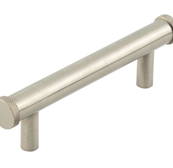 Frelan Hardware Hoxton Wenlock Diamond Knurled End Cap Cabinet Pull Handle (96mm), Satin Nickel – HOX150SN