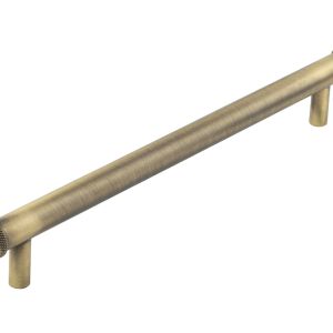 Frelan Hardware Hoxton Wenlock Diamond Knurled End Cap Cabinet Pull Handle (224mm), Antique Brass – HOX160AB