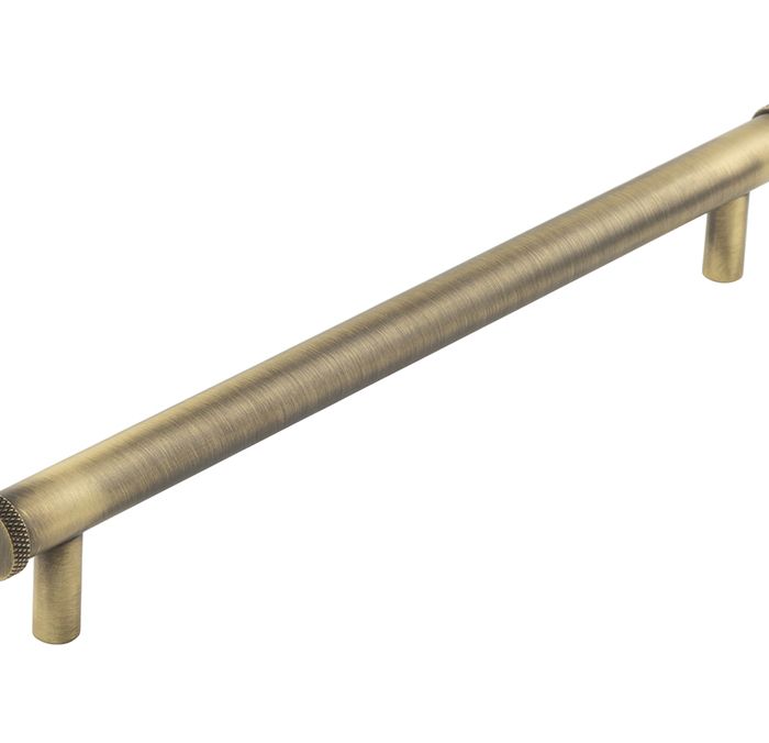 Frelan Hardware Hoxton Wenlock Diamond Knurled End Cap Cabinet Pull Handle (224mm), Antique Brass – HOX160AB