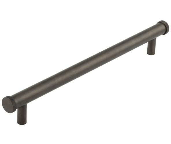 Frelan Hardware Hoxton Wenlock Diamond Knurled End Cap Cabinet Pull Handle (224mm), Dark Bronze – HOX160DB
