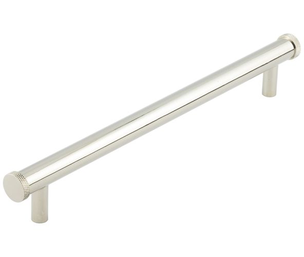 Frelan Hardware Hoxton Wenlock Diamond Knurled End Cap Cabinet Pull Handle (224mm), Polished Nickel – HOX160PN