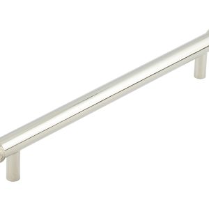 Frelan Hardware Hoxton Wenlock Diamond Knurled End Cap Cabinet Pull Handle (224mm), Polished Nickel – HOX160PN