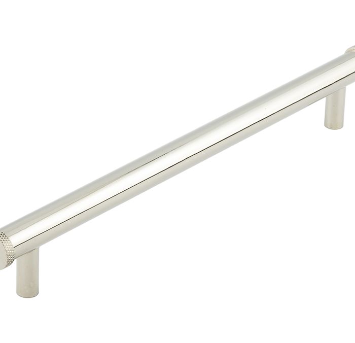 Frelan Hardware Hoxton Wenlock Diamond Knurled End Cap Cabinet Pull Handle (224mm), Polished Nickel – HOX160PN
