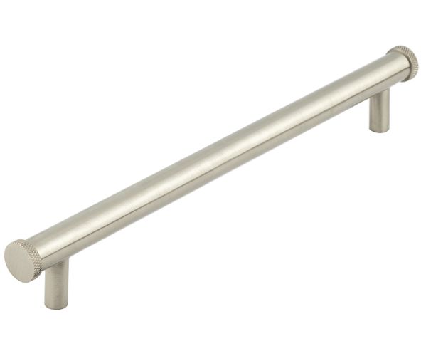 Frelan Hardware Hoxton Wenlock Diamond Knurled End Cap Cabinet Pull Handle (224mm), Satin Nickel – HOX160SN