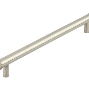 Frelan Hardware Hoxton Wenlock Diamond Knurled End Cap Cabinet Pull Handle (224mm), Satin Nickel – HOX160SN