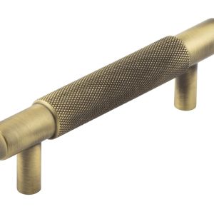 Frelan Hardware Hoxton Taplow Diamond Knurled Cabinet Pull Handle (96mm), Antique Brass – HOX2050AB