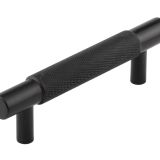 Frelan Hardware Hoxton Taplow Diamond Knurled Cabinet Pull Handle (96mm) , Matt Black - HOX2050MB
