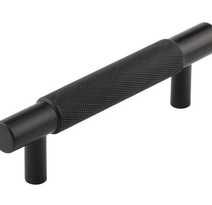 Frelan Hardware Hoxton Taplow Diamond Knurled Cabinet Pull Handle (96mm) , Matt Black – HOX2050MB