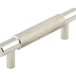 Frelan Hardware Hoxton Taplow Diamond Knurled Cabinet Pull Handle (96mm), Polished Nickel – HOX2050PN