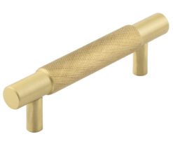 Frelan Hardware Hoxton Taplow Diamond Knurled Cabinet Pull Handle (96mm), Satin Brass - HOX2050SB