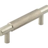Frelan Hardware Hoxton Taplow Diamond Knurled Cabinet Pull Handle (96mm), Satin Nickel - HOX2050SN
