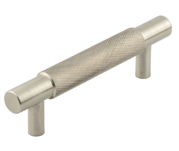 Frelan Hardware Hoxton Taplow Diamond Knurled Cabinet Pull Handle (96mm), Satin Nickel – HOX2050SN