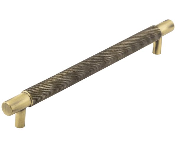 Frelan Hardware Hoxton Taplow Diamond Knurled Cabinet Pull Handle (224mm), Antique Brass – HOX2060AB