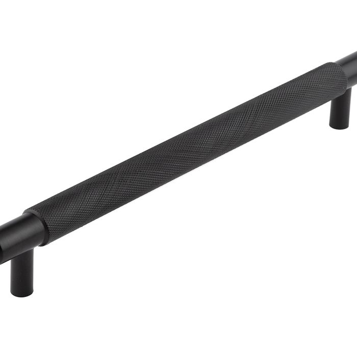 Frelan Hardware Hoxton Taplow Diamond Knurled Cabinet Pull Handle (224mm), Matt Black – HOX2060MB