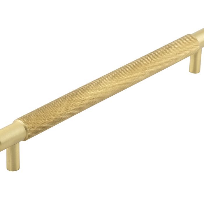 Frelan Hardware Hoxton Taplow Diamond Knurled Cabinet Pull Handle (224mm), Satin Brass – HOX2060SB