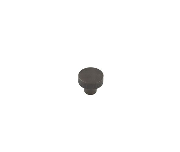 Frelan Hardware Hoxton Thaxted Line Knurled Cupboard Door Knob (30mm), Dark Bronze – HOX230DB