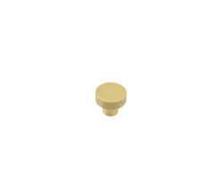 Frelan Hardware Hoxton Thaxted Line Knurled Cupboard Door Knob (30mm), Satin Brass - HOX230SB