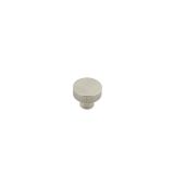 Frelan Hardware Hoxton Thaxted Line Knurled Cupboard Door Knob (30mm), Satin Nickel - HOX230SN