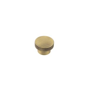 Frelan Hardware Hoxton Thaxted Line Knurled Cupboard Door Knob (40mm), Antique Brass – HOX240AB