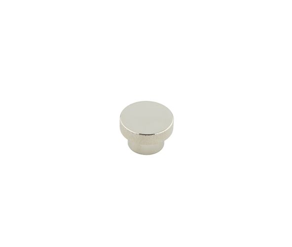 Frelan Hardware Hoxton Thaxted Line Knurled Cupboard Door Knob (40mm), Polished Nickel – HOX240PN