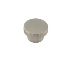Frelan Hardware Hoxton Thaxted Line Knurled Cupboard Door Knob (40mm), Satin Nickel - HOX240SN