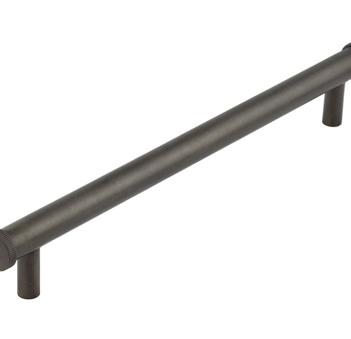Frelan Hardware Hoxton Thaxted Line Knurled End Cap Cabinet Pull Handle (224mm c/c), Dark Bronze – HOX260DB