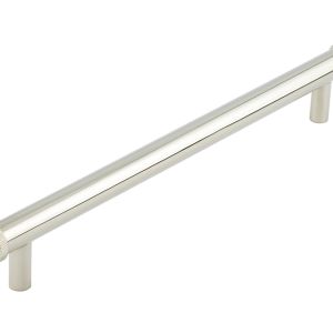 Frelan Hardware Hoxton Thaxted Line Knurled End Cap Cabinet Pull Handle (224mm c/c), Polished Nickel – HOX260PN