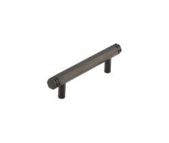 Frelan Hardware Hoxton Nile Hex Cabinet Pull Handle With End Step Detail (96mm), Dark Bronze - HOX350DB