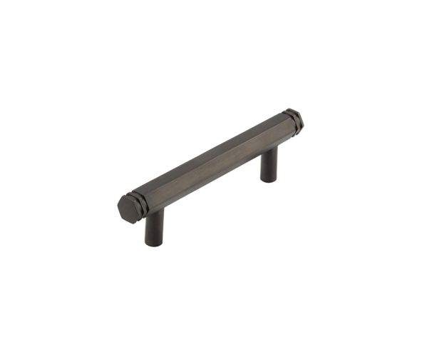 Frelan Hardware Hoxton Nile Hex Cabinet Pull Handle With End Step Detail (96mm), Dark Bronze – HOX350DB