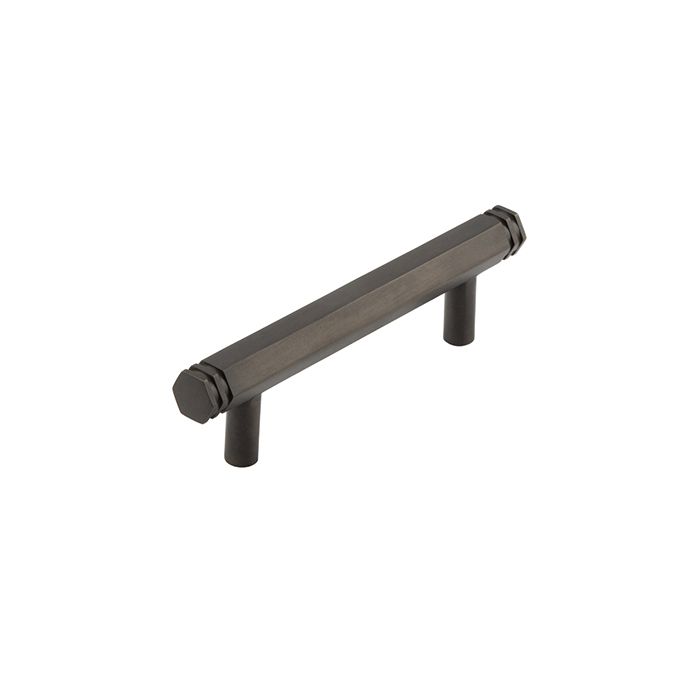 Frelan Hardware Hoxton Nile Hex Cabinet Pull Handle With End Step Detail (96mm), Dark Bronze – HOX350DB