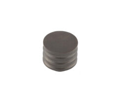 Frelan Hardware Hoxton Sturt Cupboard Door Knob With Grooved Detail (30mm), Dark Bronze - HOX430DB