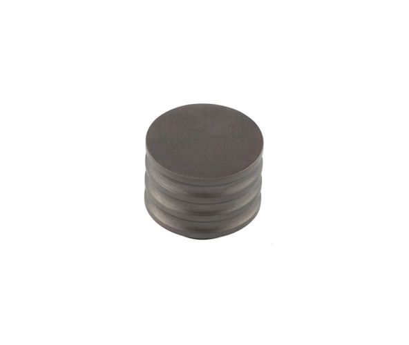 Frelan Hardware Hoxton Sturt Cupboard Door Knob With Grooved Detail (30mm), Dark Bronze – HOX430DB