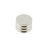 Frelan Hardware Hoxton Sturt Cupboard Door Knob With Grooved Detail (30mm), Polished Nickel - HOX430PN