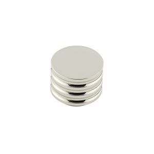 Frelan Hardware Hoxton Sturt Cupboard Door Knob With Grooved Detail (30mm), Polished Nickel – HOX430PN