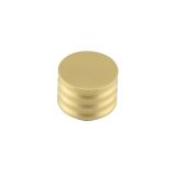 Frelan Hardware Hoxton Sturt Cupboard Door Knob With Grooved Detail (30mm), Satin Brass - HOX430SB