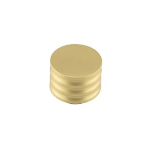 Frelan Hardware Hoxton Sturt Cupboard Door Knob With Grooved Detail (30mm), Satin Brass – HOX430SB