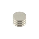 Frelan Hardware Hoxton Sturt Cupboard Door Knob With Grooved Detail (30mm), Satin Nickel - HOX430SN