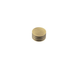 Frelan Hardware Hoxton Sturt Cupboard Door Knob With Grooved Detail (40mm), Antique Brass - HOX440AB