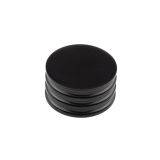 Frelan Hardware Hoxton Sturt Cupboard Door Knob With Grooved Detail (40mm), Matt Black - HOX440MB