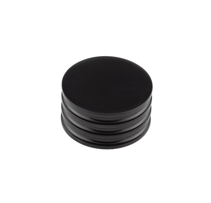Frelan Hardware Hoxton Sturt Cupboard Door Knob With Grooved Detail (40mm), Matt Black – HOX440MB