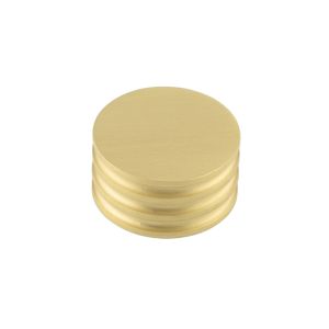 Frelan Hardware Hoxton Sturt Cupboard Door Knob With Grooved Detail (40mm), Satin Brass – HOX440SB