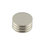 Frelan Hardware Hoxton Sturt Cupboard Door Knob With Grooved Detail (40mm), Satin Nickel - HOX440SN