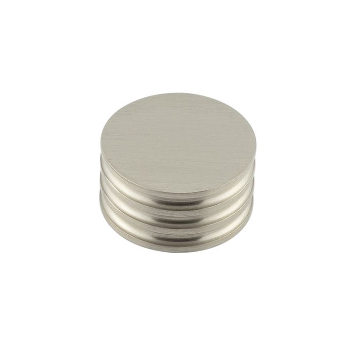 Frelan Hardware Hoxton Sturt Cupboard Door Knob With Grooved Detail (40mm), Satin Nickel – HOX440SN