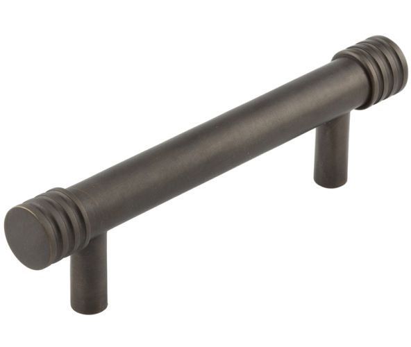 Frelan Hardware Hoxton Sturt Cabinet Pull Handle With Grooved Detail (96mm), Dark Bronze – HOX450DB