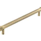 Frelan Hardware Hoxton Sturt Cabinet Pull Handle With Grooved Detail (224mm c/c), Antique Brass - HOX460AB