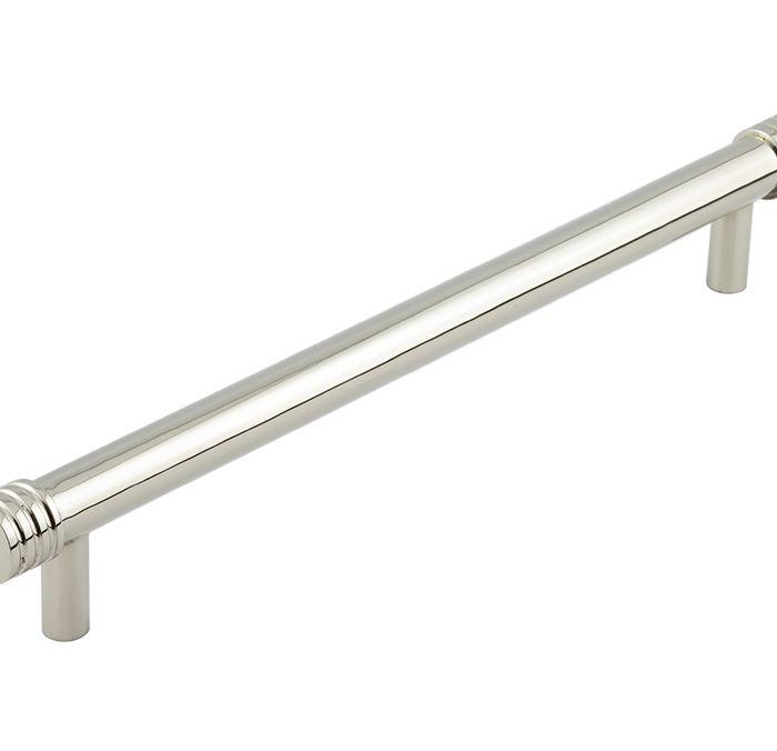 Frelan Hardware Hoxton Sturt Cabinet Pull Handle With Grooved Detail (224mm c/c), Polished Nickel – HOX460PN