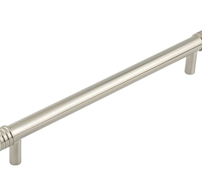 Frelan Hardware Hoxton Sturt Cabinet Pull Handle With Grooved Detail (224mm c/c), Satin Nickel – HOX460SN