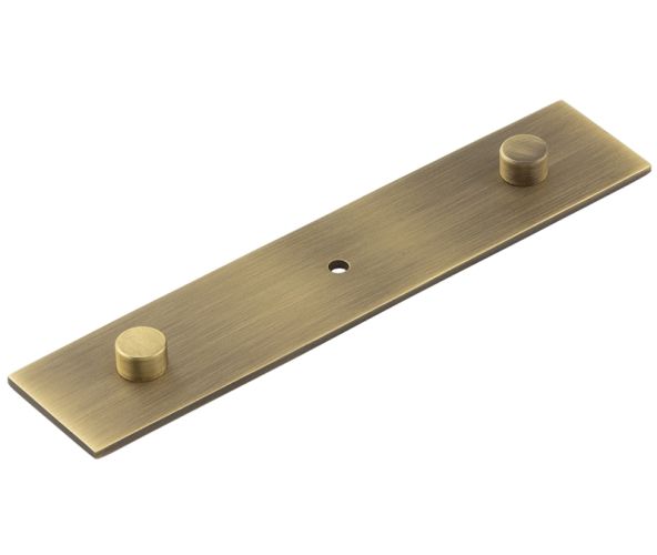 Frelan Hardware Hoxton Fanshaw Backplate For Cupboard Door Knobs (96mm c/c), Antique Brass – HOX5090AB