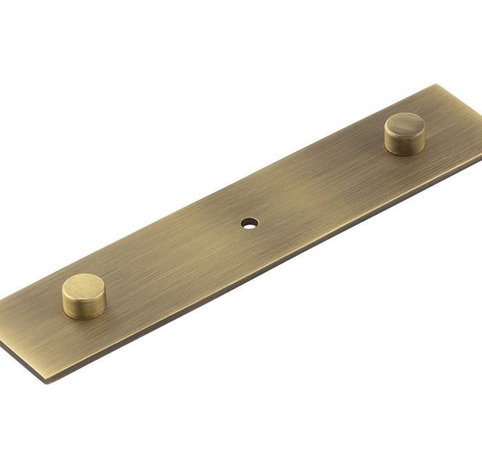 Frelan Hardware Hoxton Fanshaw Backplate For Cupboard Door Knobs (96mm c/c), Antique Brass – HOX5090AB